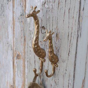 Brand New Doing Goods Gloria Giraffe Brass Coat Hook | Gold Nursery